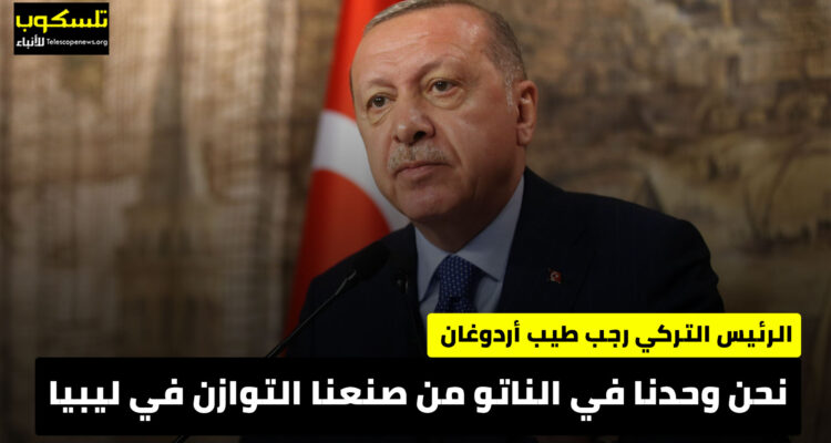 أردوغان: نحن وحدنا في الناتو من صنعنا التوازن في ليبيا